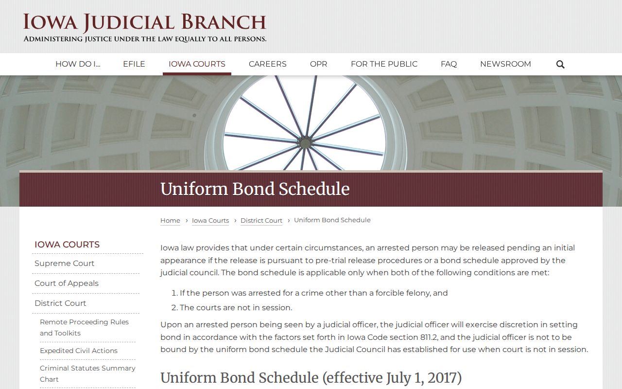 Floyd County warrant check general Iowa bond schedule